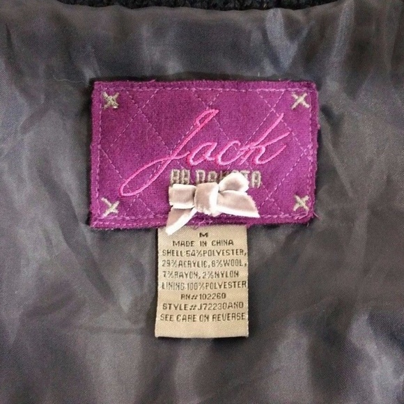 *SOLD* Jack by BB Dakota Knit Plaid Bomber Jacket - Picture 8 of 8